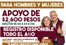 Apoyo de $2,600 para adultos de 60 a 64 años: registro disponible todo el año