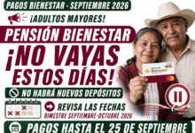 Pensión Bienestar no paga estos días de septiembre 2026: fechas sin depósito, incluidos fines de semana