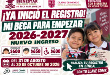 Mi Beca para Empezar abre nuevo proceso de registro 2026-2027: requisitos, pasos y fecha límite