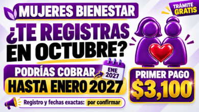 Mujeres Bienestar: ¿cuándo recibirías los primeros $3,100 si te registras en octubre de 2026?