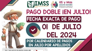 PAGOS DOBLES PARA ESTOS ADULTOS MAYORES: ¡Primeros días de Julio! Recibes dos pensiones