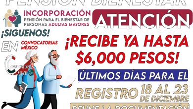 ¿Estás Listo para Recibir 6 Mil Pesos? Última Semana para Registrarse en Pensión Bienestar 2024: 