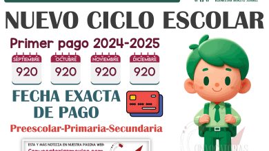 ¿Cuándo se realizará el primer pago de la beca Benito Juárez del ciclo escolar 2024-2025 y de cuanto será?
