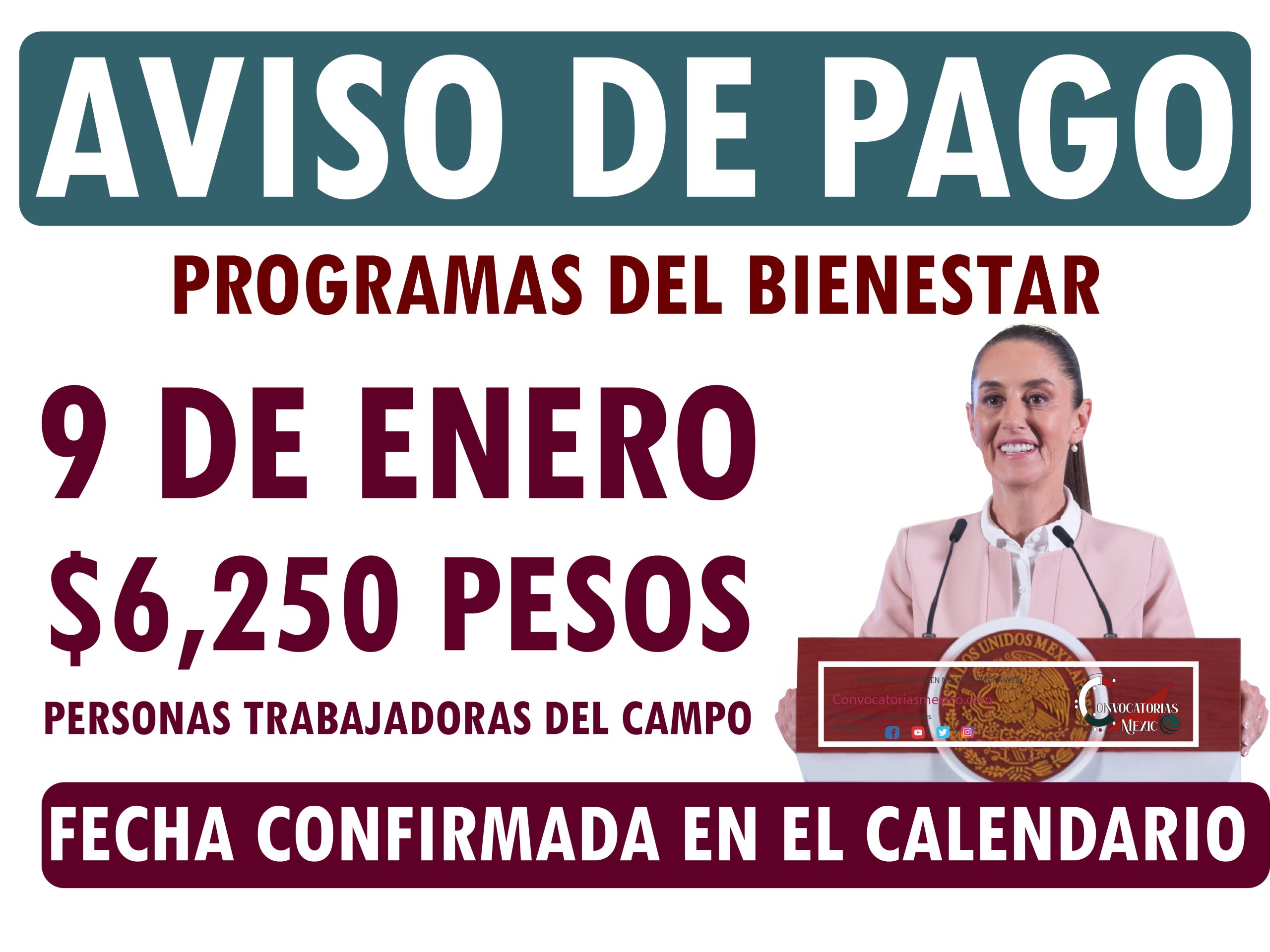 Además de los $6,200 se entregará $6,250 pesos para los beneficiarios de este programa del bienestar