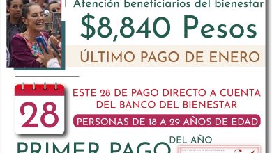 Pago de $8,840 a partir del 28 de enero de este programa del bienestar 2025