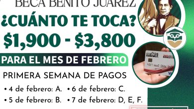 ¿CUÁNTO TE TOCA? $1,900 - $3,800 Pesos de la Beca Benito Juárez 2025
