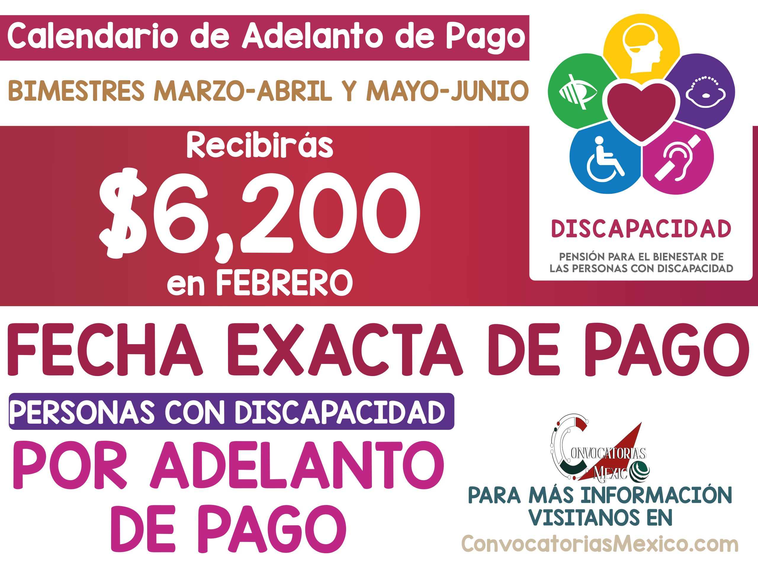 ¡HOY! Este es el Calendario Oficial de pagos por Apellidos para Personas con Discapacidad