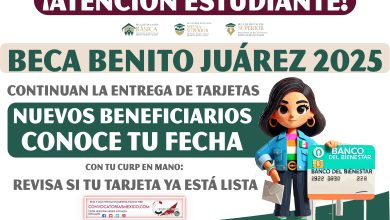 ¡Nuevos beneficiarios! Entrega de tarjetas con pago de $1,900 pesos de la Beca Benito Juárez 2025