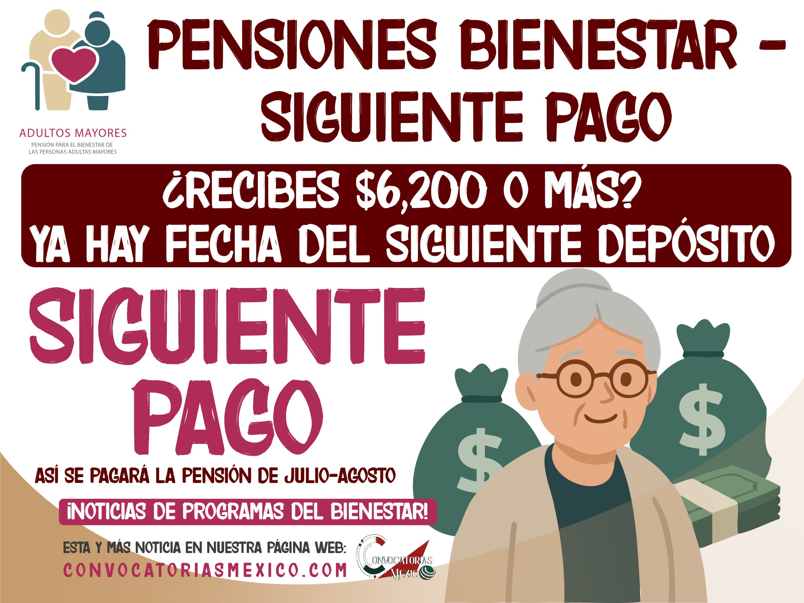 ¡Revisa tu letra! ¿Recibes $6,200 o más? Ya hay fecha del siguiente depósito