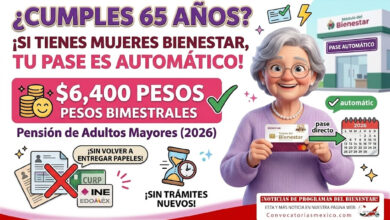 ¿Tengo que hacer un nuevo registro a la Pensión Bienestar si ya tengo la Pensión Mujeres Bienestar y cumplo 65 años?