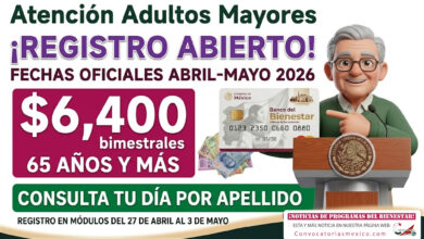 ¡Registro abierto! Calendario de registro de la Pensión Bienestar para las personas adultas mayores