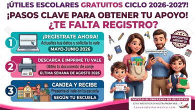 Convocatoria Útiles Escolares Gratuitos, Ciclo Escolar 2026-2027: así será el apoyo para estudiantes