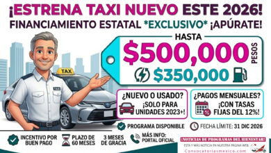 Renueva tu Taxi 2026: financiamiento estatal de hasta $500 mil para cambiar tu unidad