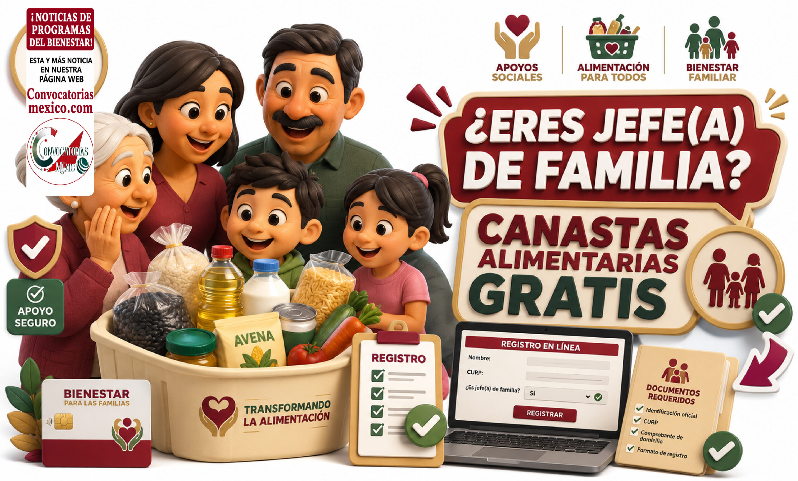 Chimalhuacán 2026: programa Transformando la Alimentación pide registro con datos de jefatura de familia