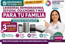 Equipando Tu Casa 2026 en Querétaro: entregan lavadoras, refrigeradores, estufas, colchones y más para mejorar el hogar