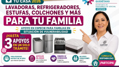 Equipando Tu Casa 2026 en Querétaro: entregan lavadoras, refrigeradores, estufas, colchones y más para mejorar el hogar