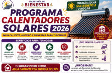 Calentadores Solares 2026 en Tlaxcala: quiénes pueden recibir instalación y accesorios para su vivienda