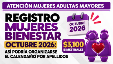 Registro Mujeres Bienestar octubre 2026: así podría organizarse el calendario por apellidos