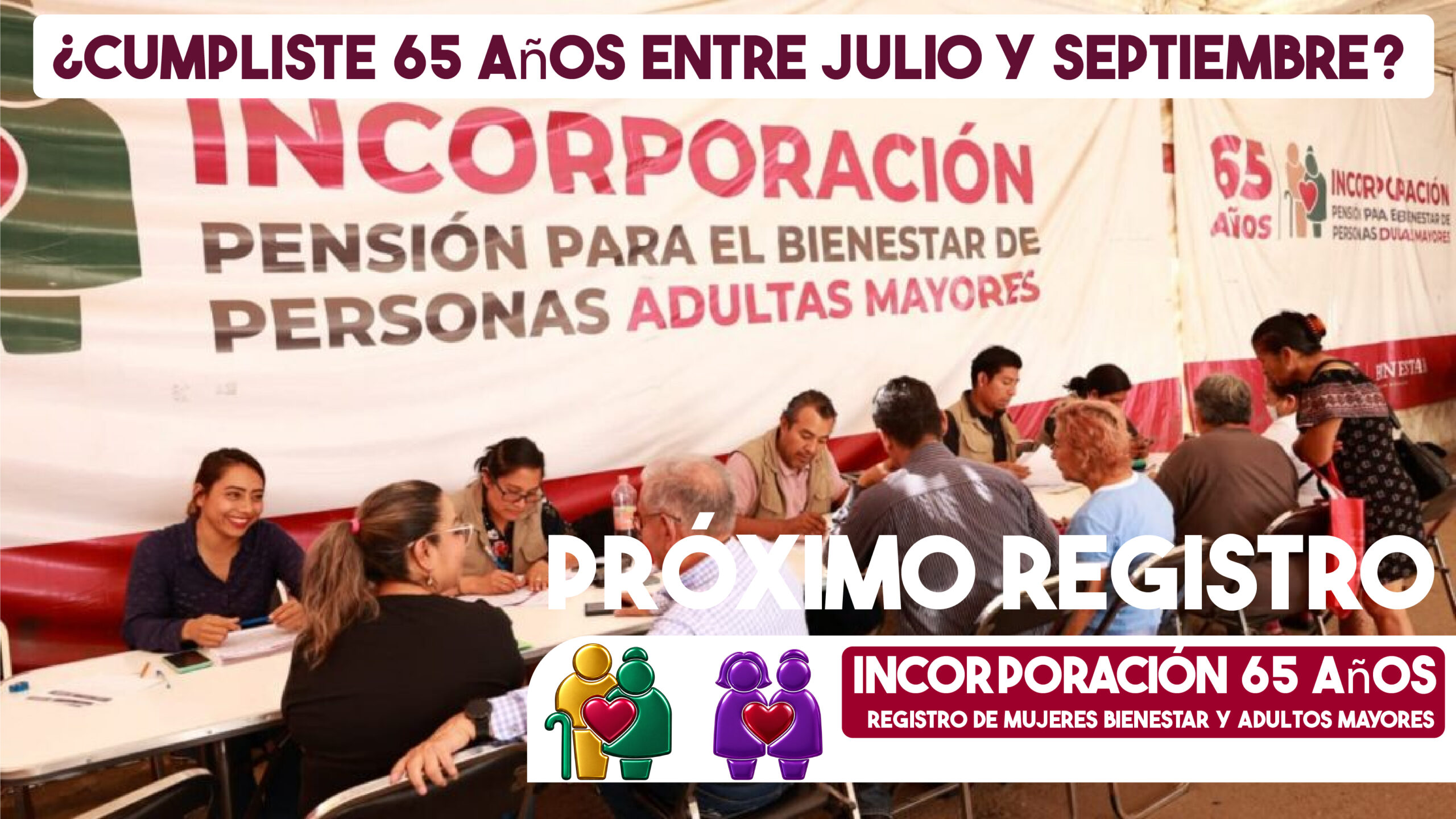 ¿Cumpliste 65 años entre julio y septiembre? Prepara estos documentos para el próximo registro de Adultos Mayores