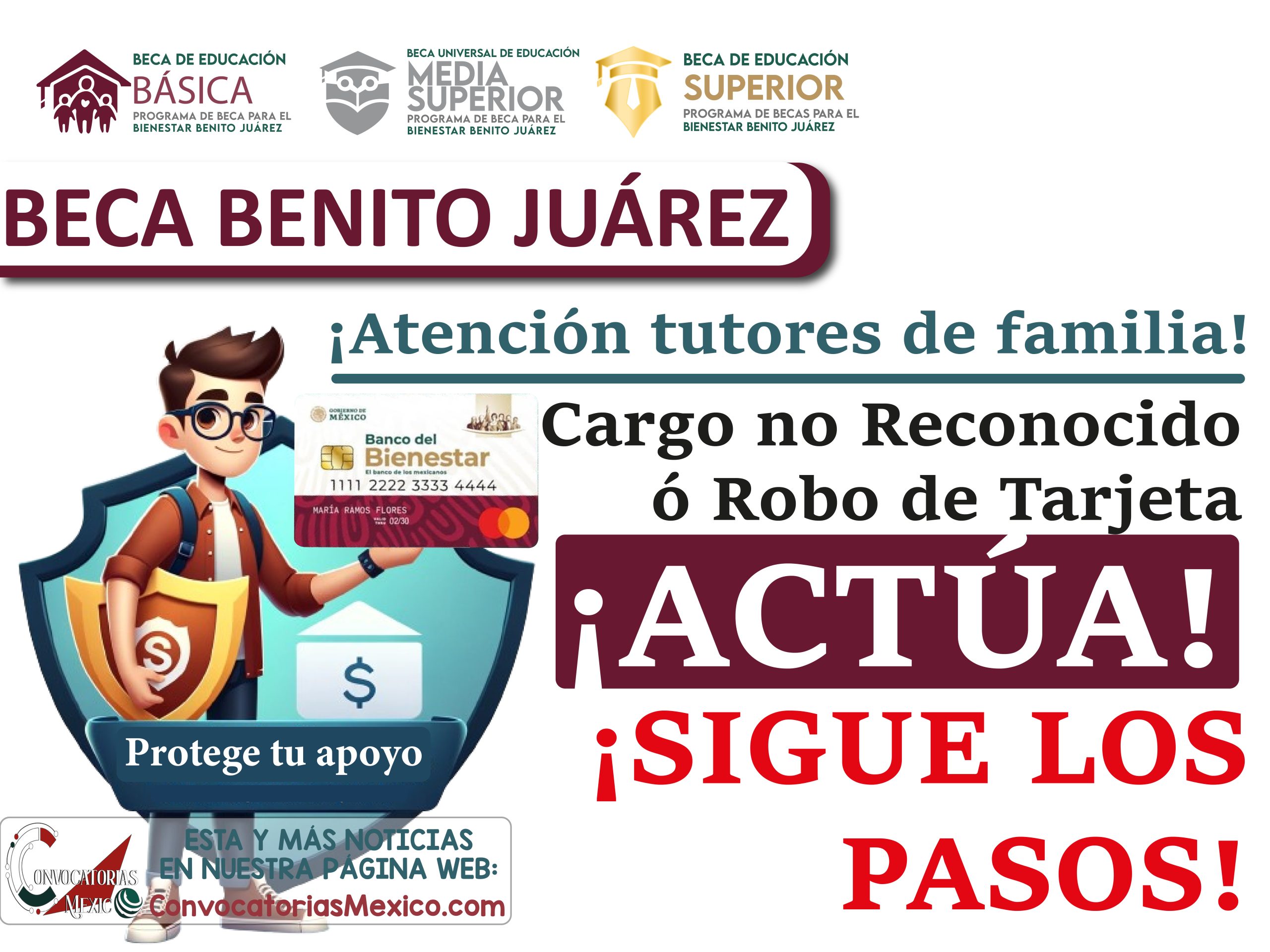 ¡Que no te roben tu Beca! Protección de Tu Beca: Qué Hacer en Caso de Problemas con Tu Tarjeta
