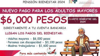 $6,000 pesos ¡Nuevo pago listo para los adultos mayores de la Pensión Bienestar 2024!