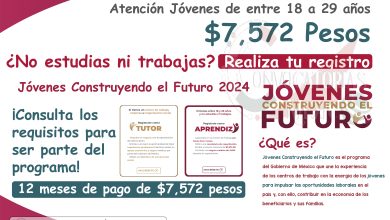 Recibe hasta $7,572 pesos del Programa Jóvenes Construyendo el Futuro 2024
