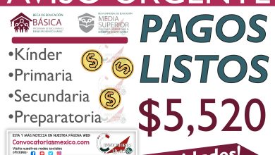 ¡Pagos listos en tu TARJETA de $5,520 pesos! Alumnos de Preescolar, primaria, secundaria y preparatoria ¡Beca Benito Juárez 2024!