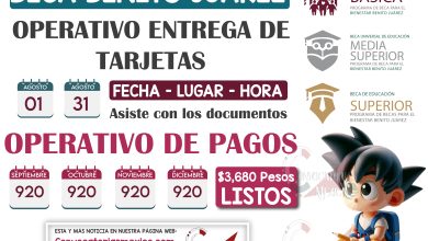 Operativo de Entrega de Tarjetas para alumnos beneficiarios de la Beca Benito Juárez 2024