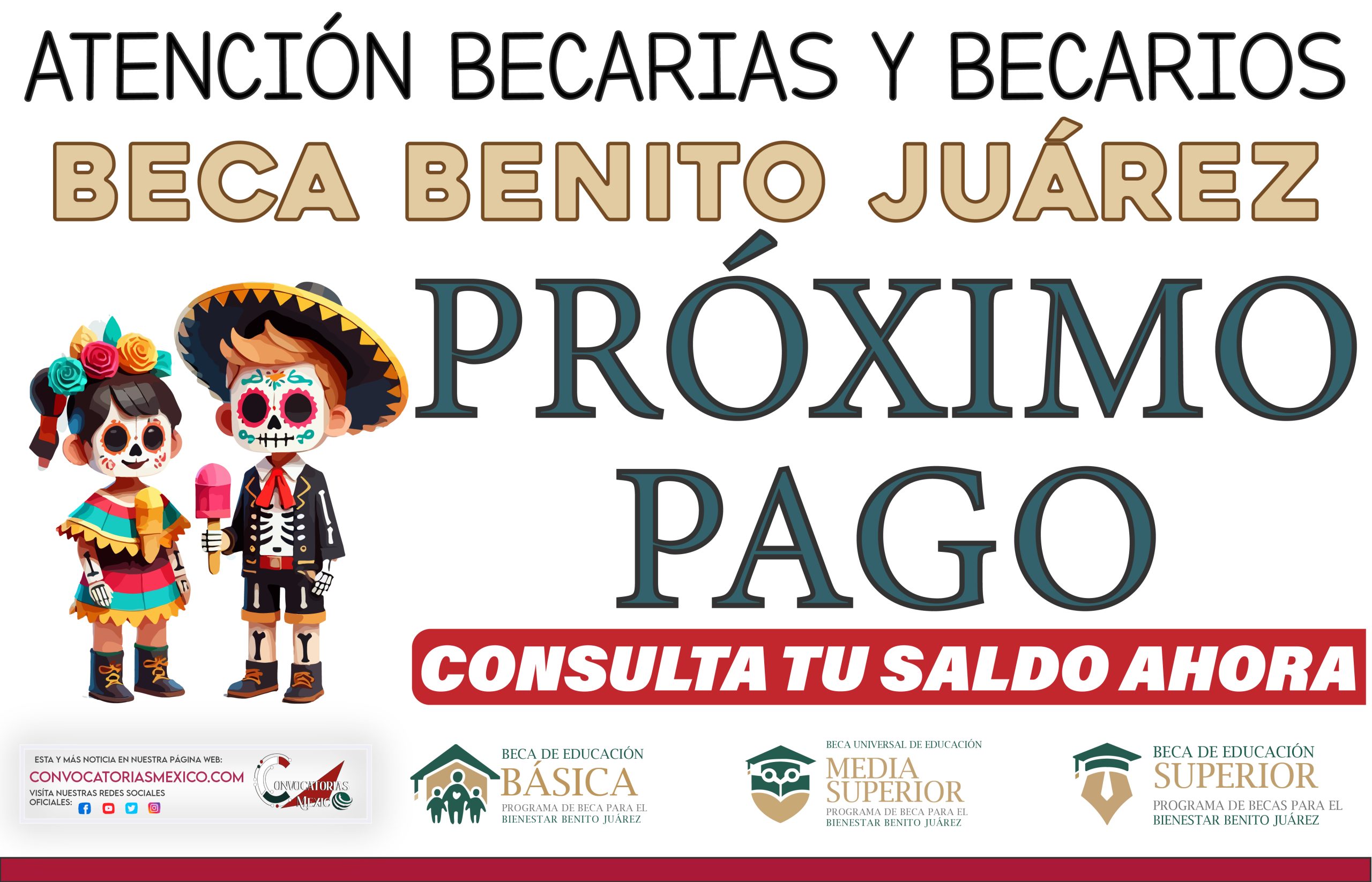 NIVEL NACIONAL A unos días del pago de $3,680 pesos de la Beca Benito Juárez