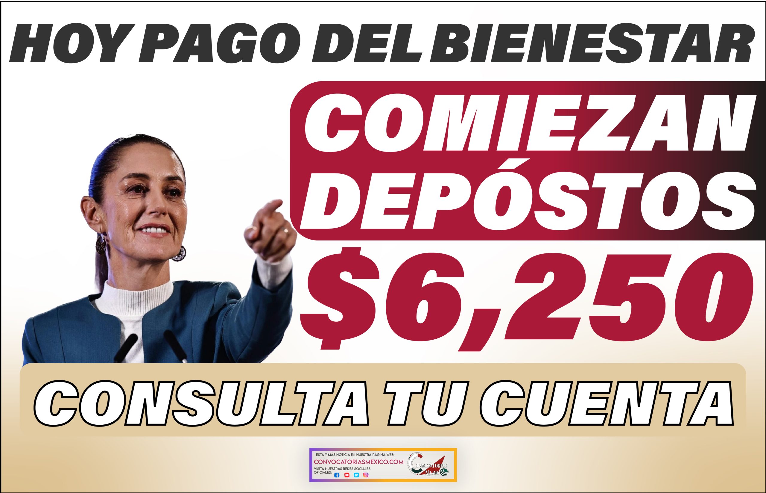 Ya puedes consultar tu cuenta pago de $6,250 pesos de los Programas del Bienestar