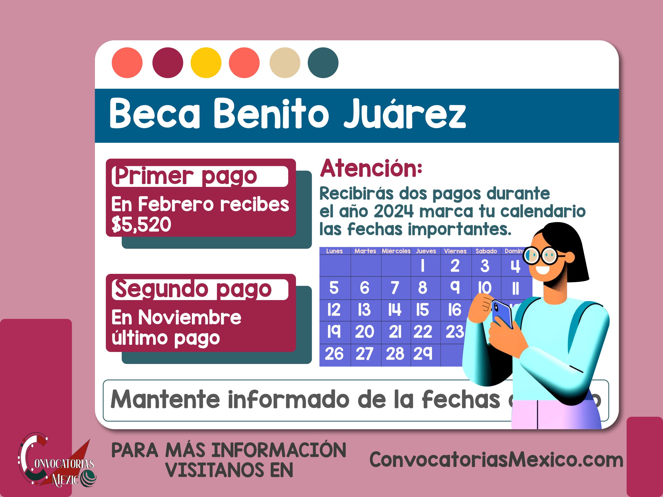 ¡Comienzan pagos de la Becas Benito Juárez! Así recibirás los dos pagos de la Beca Benito Juárez este 2024
