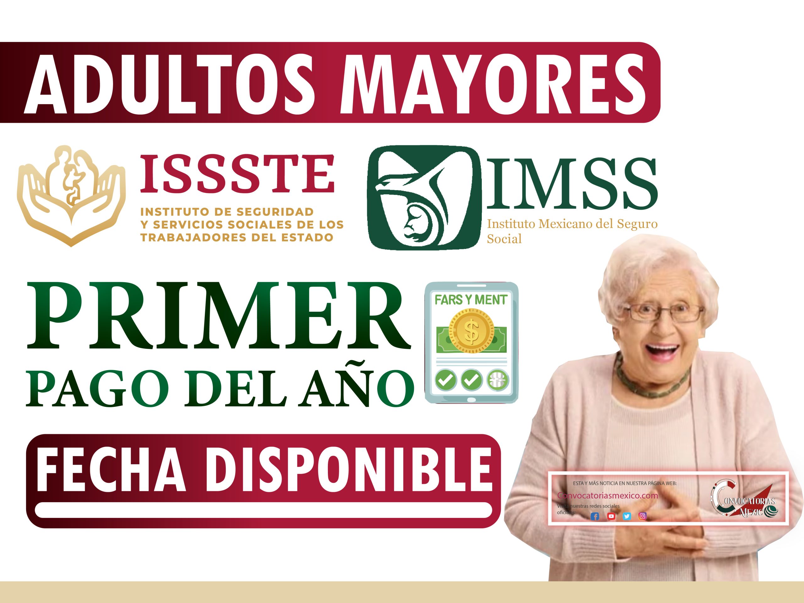 ¿Cuándo serán los pagos de la pensión ISSSTE e IMSS?