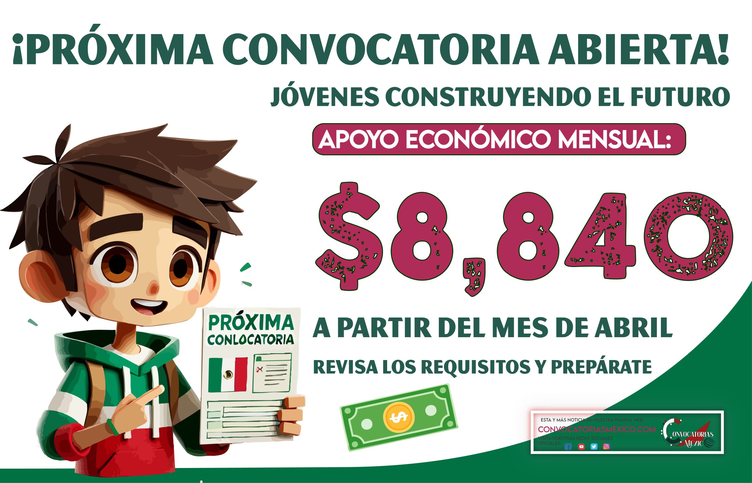 Recibe $8,840 pesos de este programa del bienestar a partir del mes de abril 2025