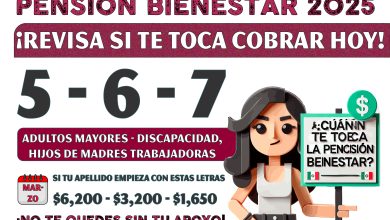  ¿Quiénes cobran la Pensión Bienestar el 5, 6 Y 7 de marzo del programa pensión bienestar 2025?