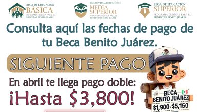 ¡Aquí las fechas! $3,800 y $1,900 pesos Calendario de pagos de la Beca Benito Juárez 2025