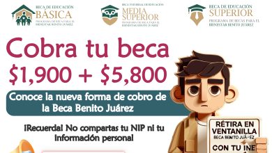 Así recibe tu apoyo de $1,900 + $5,800 pesos de la Beca Benito Juárez 2025