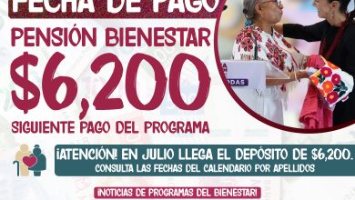 ¿Ya sabes qué día te toca tu pago de $6,200? De la Pensión Bienestar 2025