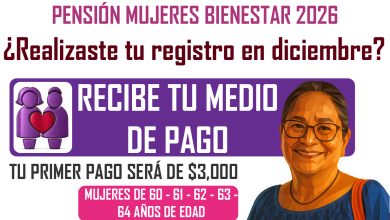 📨💵Tu apoyo en un mensaje de TEXTO ¡Si te registraste en diciembre! Pensión Mujeres Bienestar