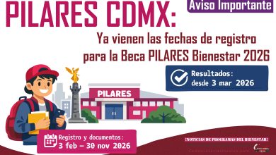 PILARES CDMX: ya vienen las fechas de registro para la Beca PILARES Bienestar 2026