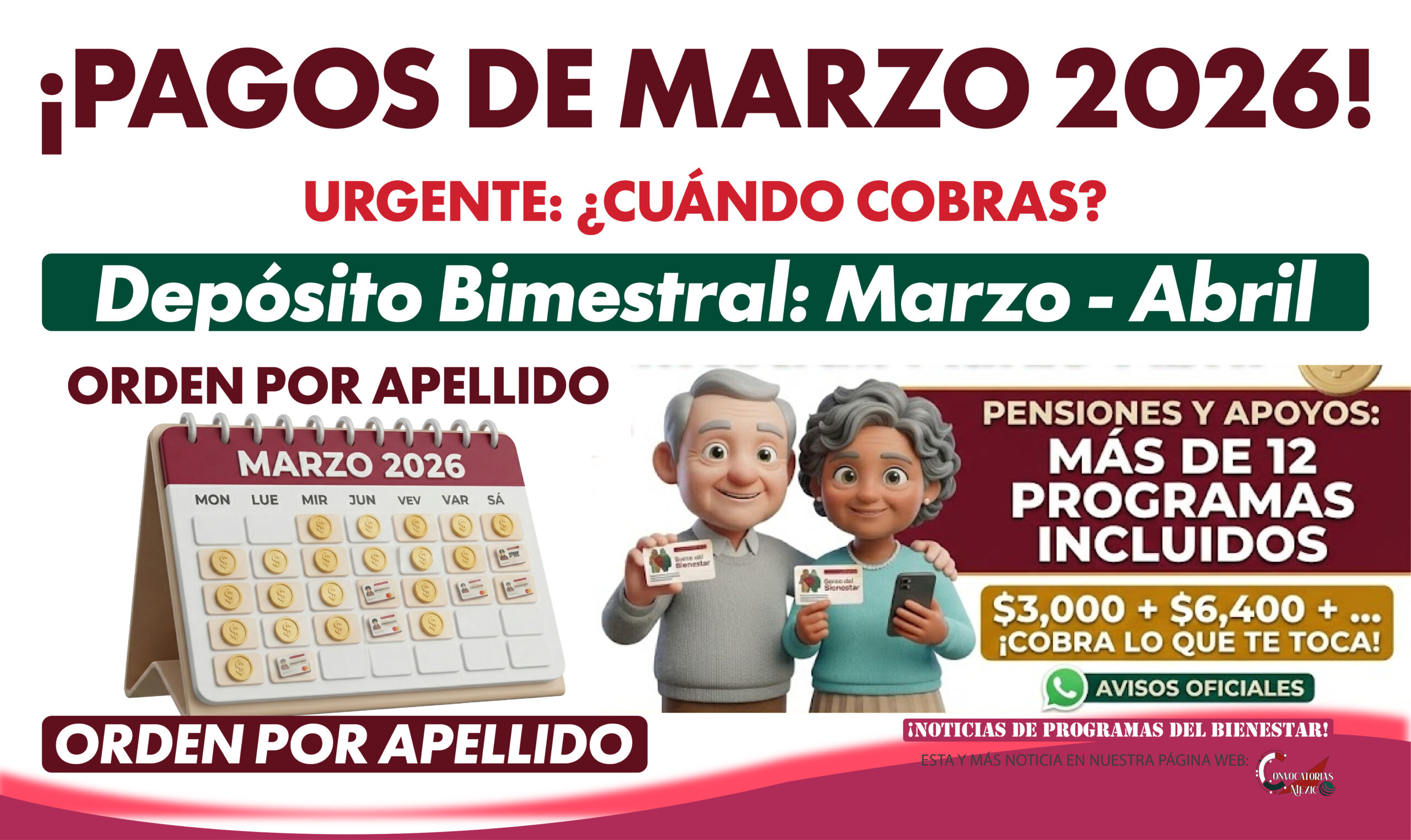 Pagos de marzo en Programas para el Bienestar: qué apoyos se depositan y por qué no se paga todos los días