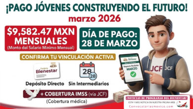 Este pago de $9,582.47 pesos llega a finales de marzo de este programa del bienestar en 2026