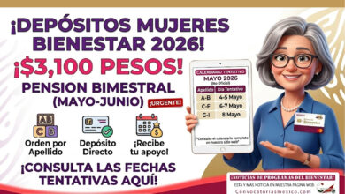 A partir del 4 de mayo Calendario tentativo de pagos de la Pensión Mujeres Bienestar 2026: así quedarían los depósitos por apellido