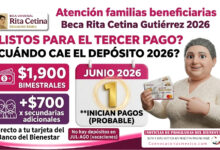 Próximo pago de la Beca Rita Cetina Gutiérrez 2026: ¿cuándo caería el tercer pago del año?