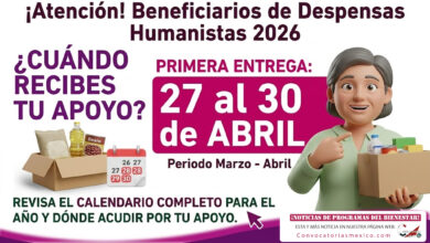 Calendario de entrega de despensas: del 27 al 30 de abril será la primera entrega