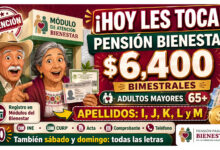 ¡Te toca! N, Ñ, O, P, Q, R ¿Qué adultos mayores se registran en la primera semana de la Pensión Bienestar?