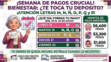 A partir del 18 de mayo Tercera semana de pagos de los Programas del Bienestar para mayo 2026