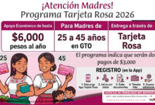 Mujeres madres de 25 a 45 años Tarjeta Rosa 2026 en Guanajuato: apoyo económico para mujeres madres