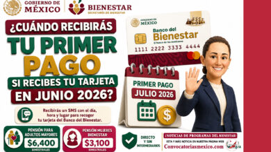 ¿Cuándo recibirás tu primer pago si recibes tu tarjeta del Banco del Bienestar en junio 2026?