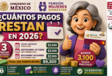 ¿Cuántos pagos restan de la Pensión Mujeres Bienestar en 2026?