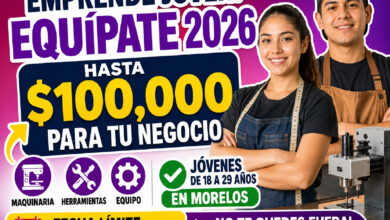 Emprende Joven: Equípate 2026 ofrece hasta 100 mil pesos para negocios de jóvenes en Morelos